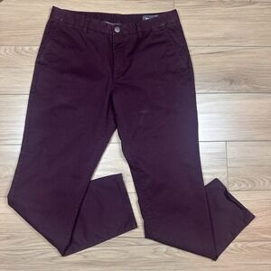 Bonobos pants slim fit Athletics chino Breathable black Mid Rise Size 33/32